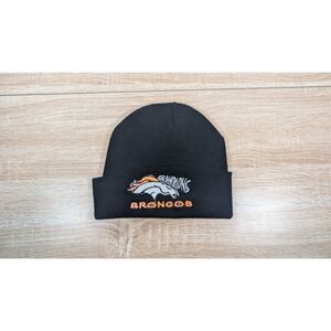 Denver Broncos “Champions” Embroidered Knit Beanie Hat – Black
